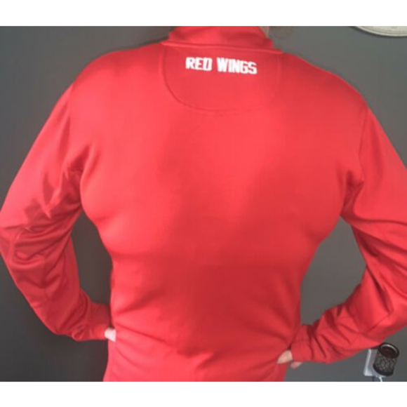 NHL Official Licensed Detroit Red Wings Hockey, 1/2 Zip, LS Pullover Large 44 - Picture 3 of 5